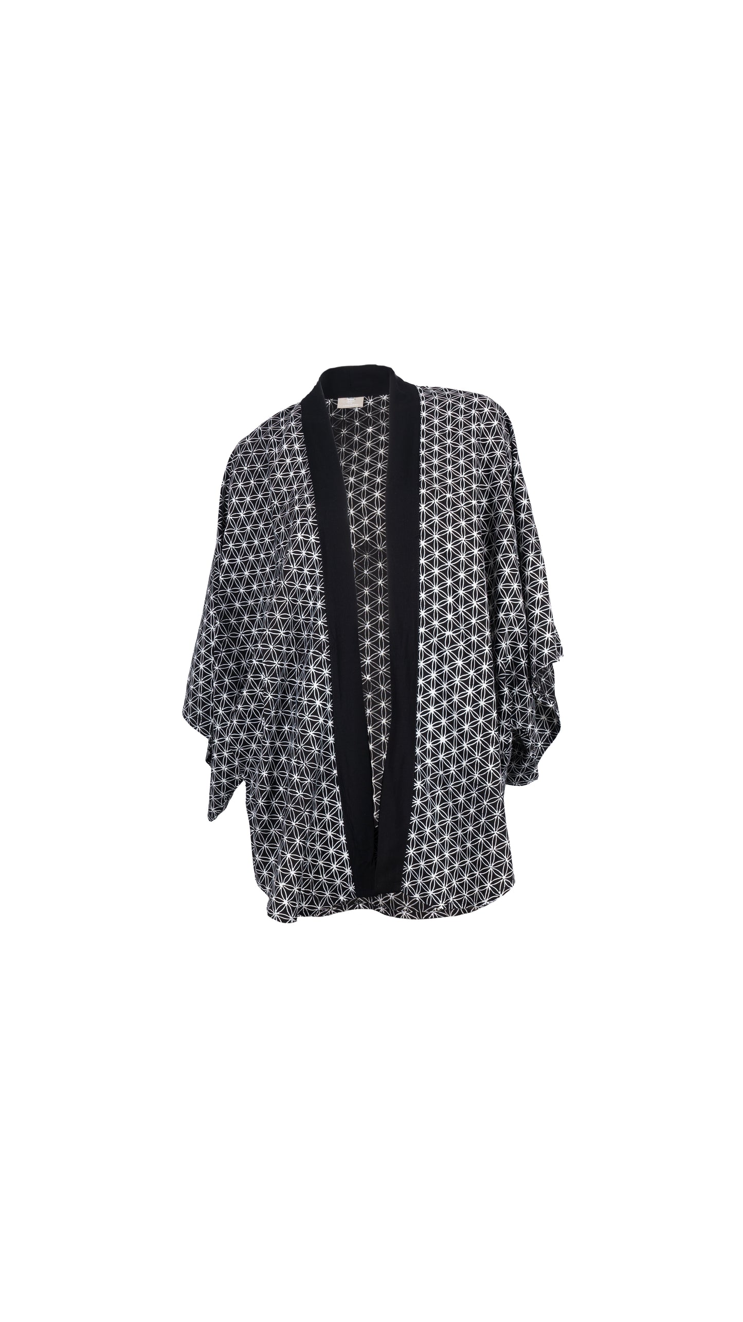Kimono Set Flower of Life, schwarz/weiss