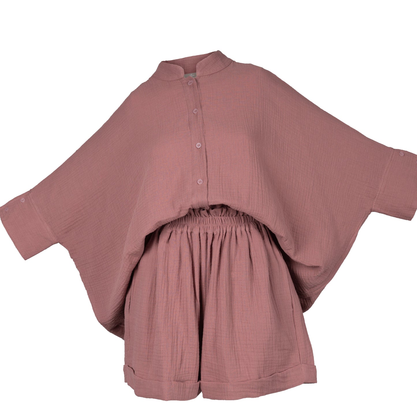 Muslin Twin Set, dusty pink