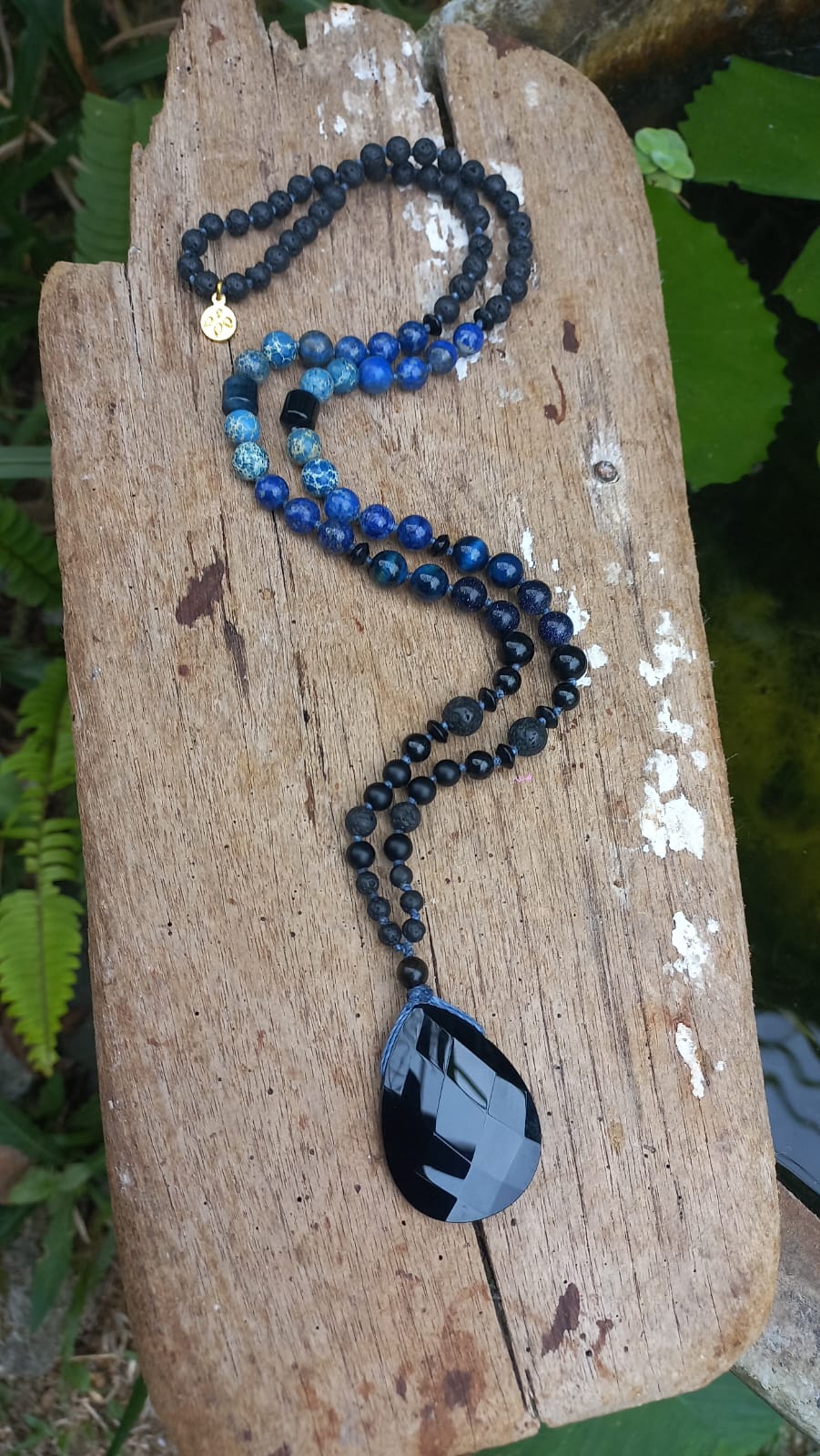 Onyx Mala, blau LINDA HERING x Little Naga