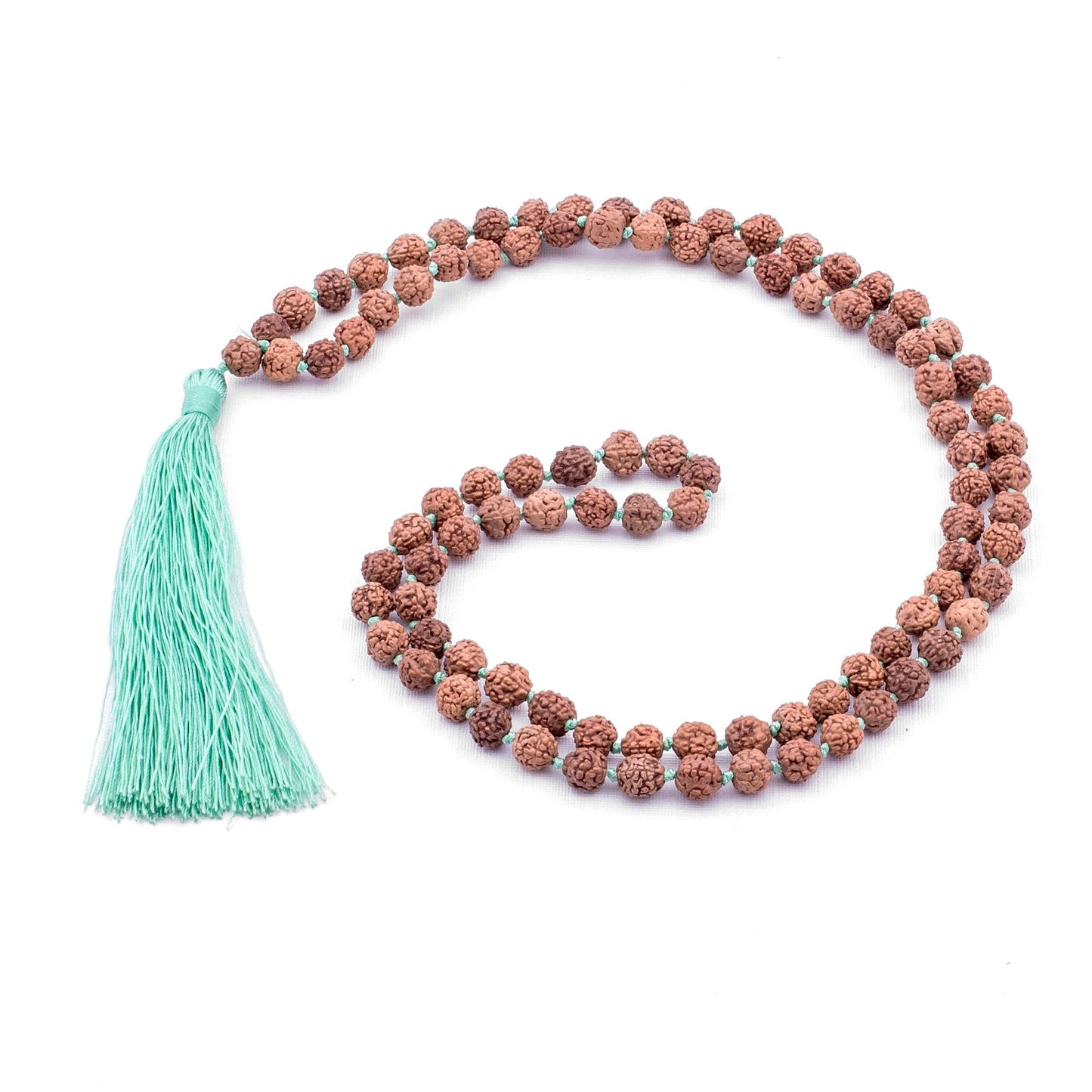 Halskette Shiva Rudraksha türkis