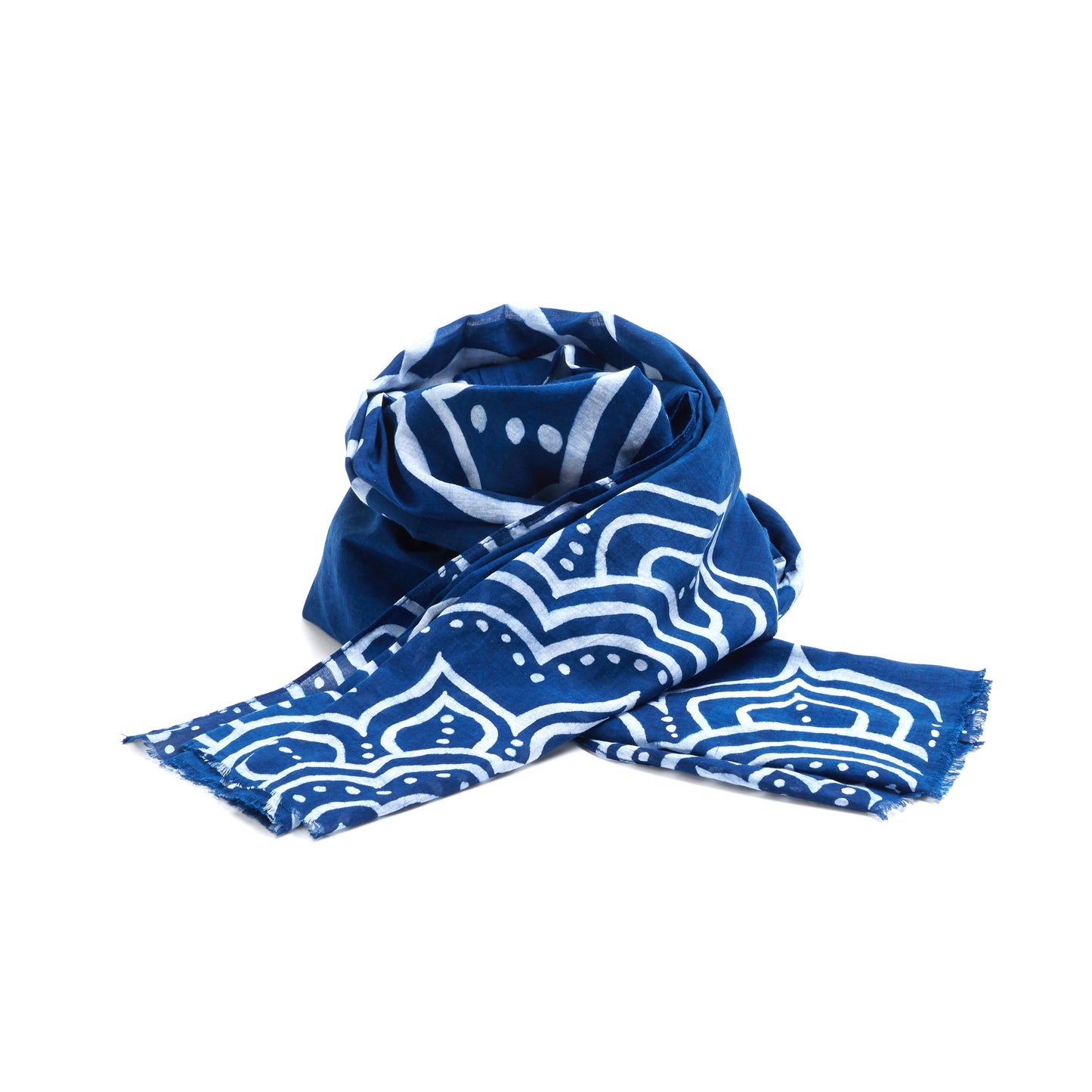Mandala Halstuch, indigo