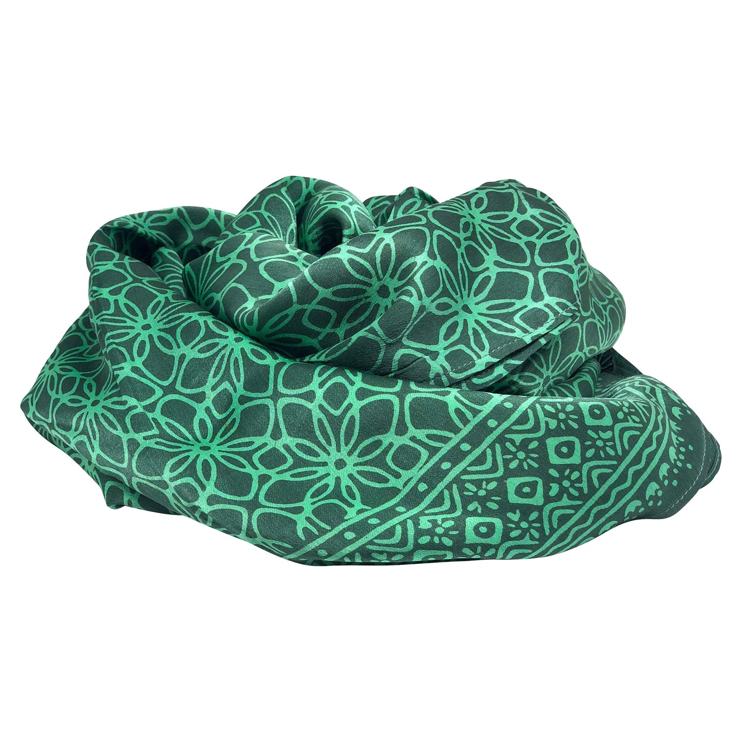 Seidenschal Lotus, jade