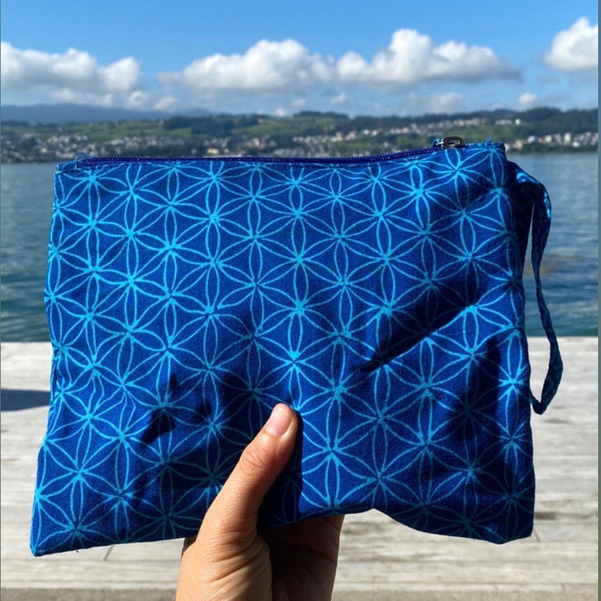 Bikini Tasche Flower of Life royal, klein