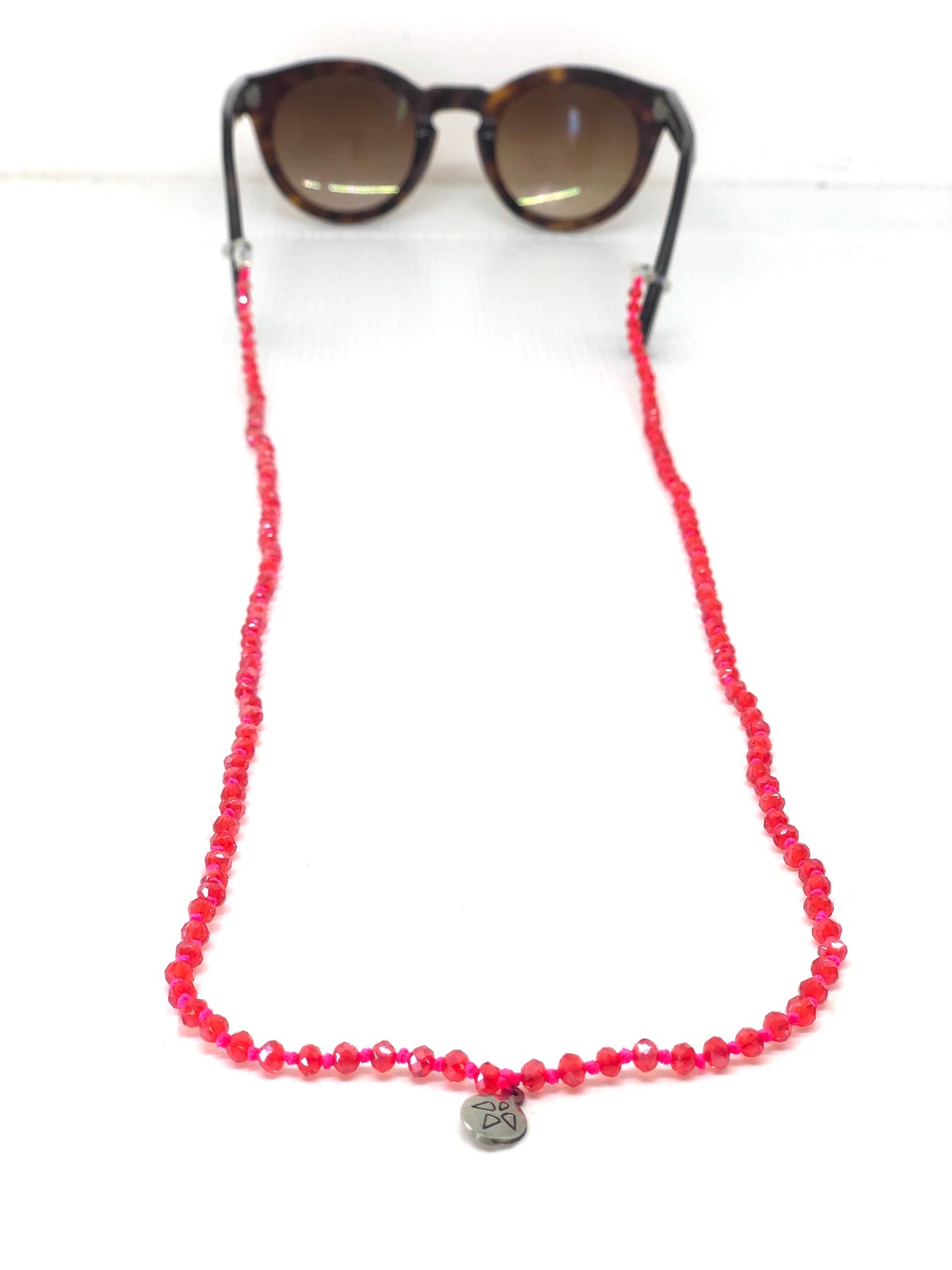 Brillenkette Berkilau, rot