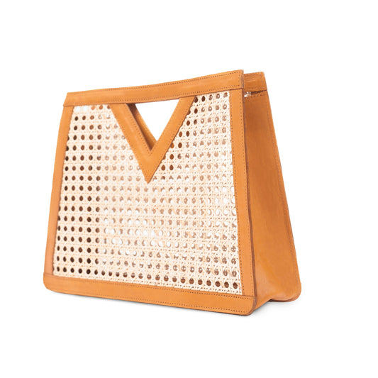 V- Shopper  aus Rattan