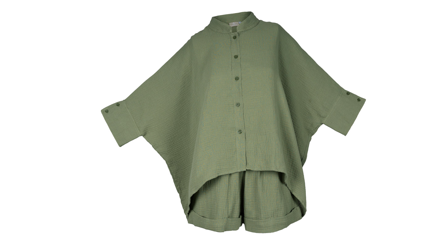 Muslin Twin Set, olive