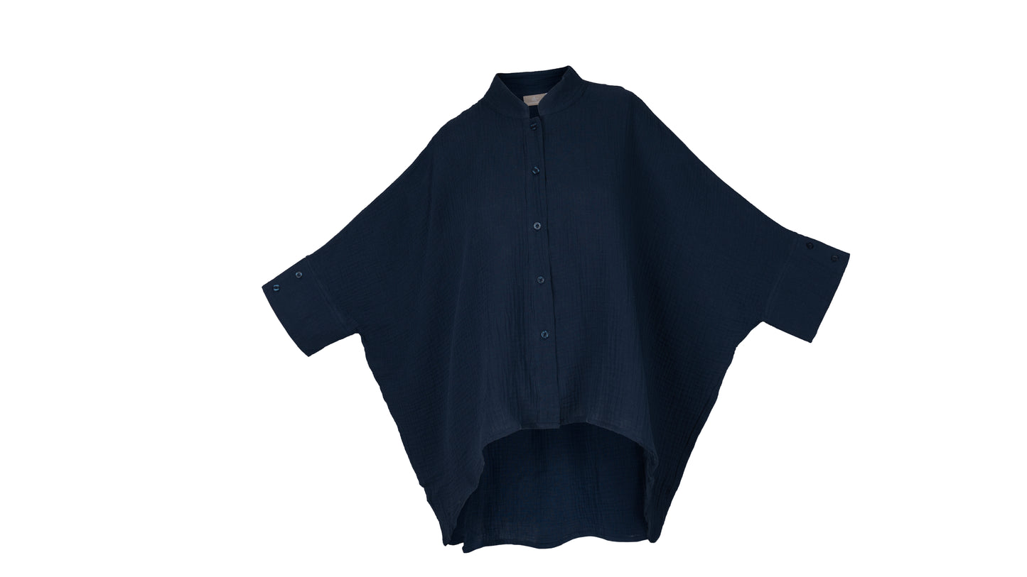 Muslin Twin Set, navy