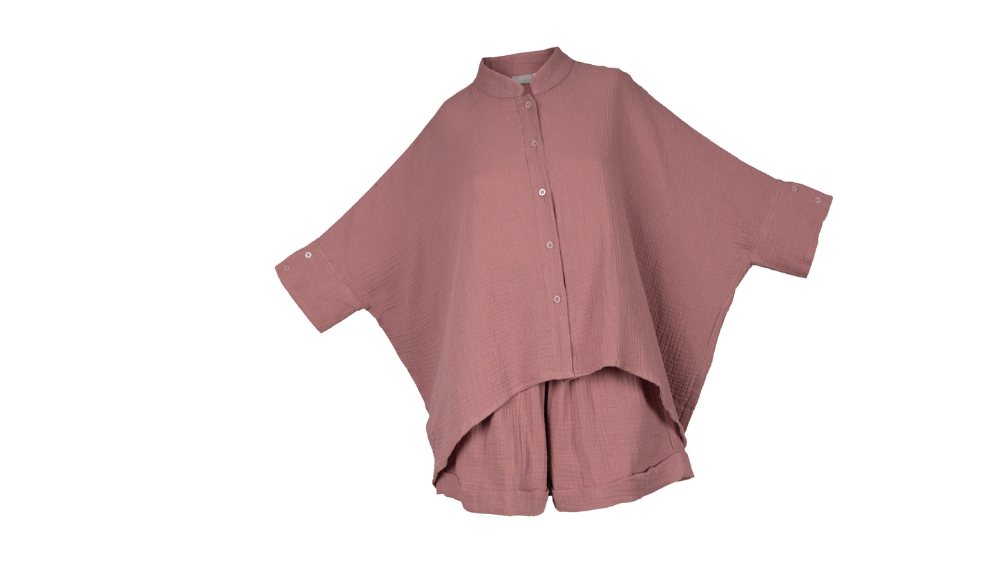 Muslin Twin Set, dusty pink