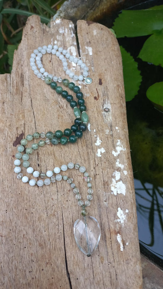 Bergkristall Mala, grün LINDA HERING x Little Naga