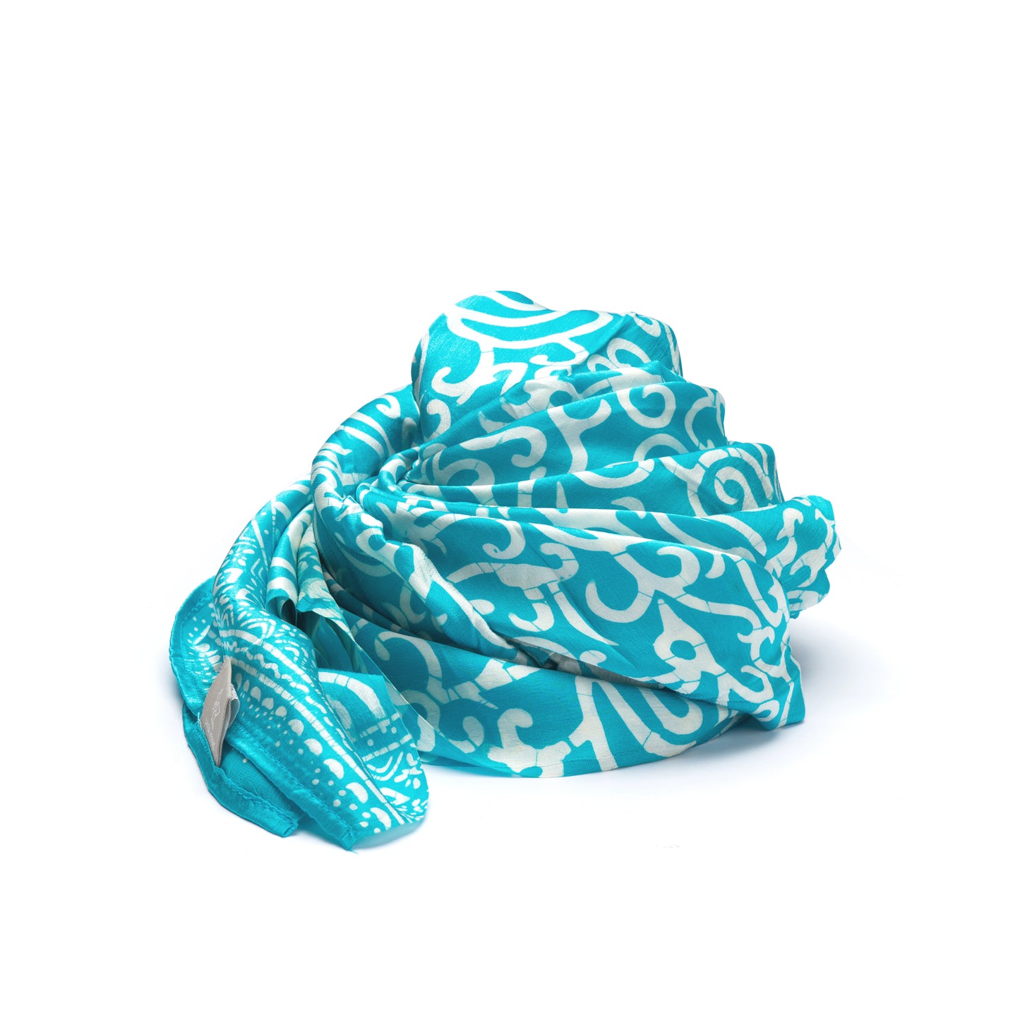 Seidenschal Samasama, aqua