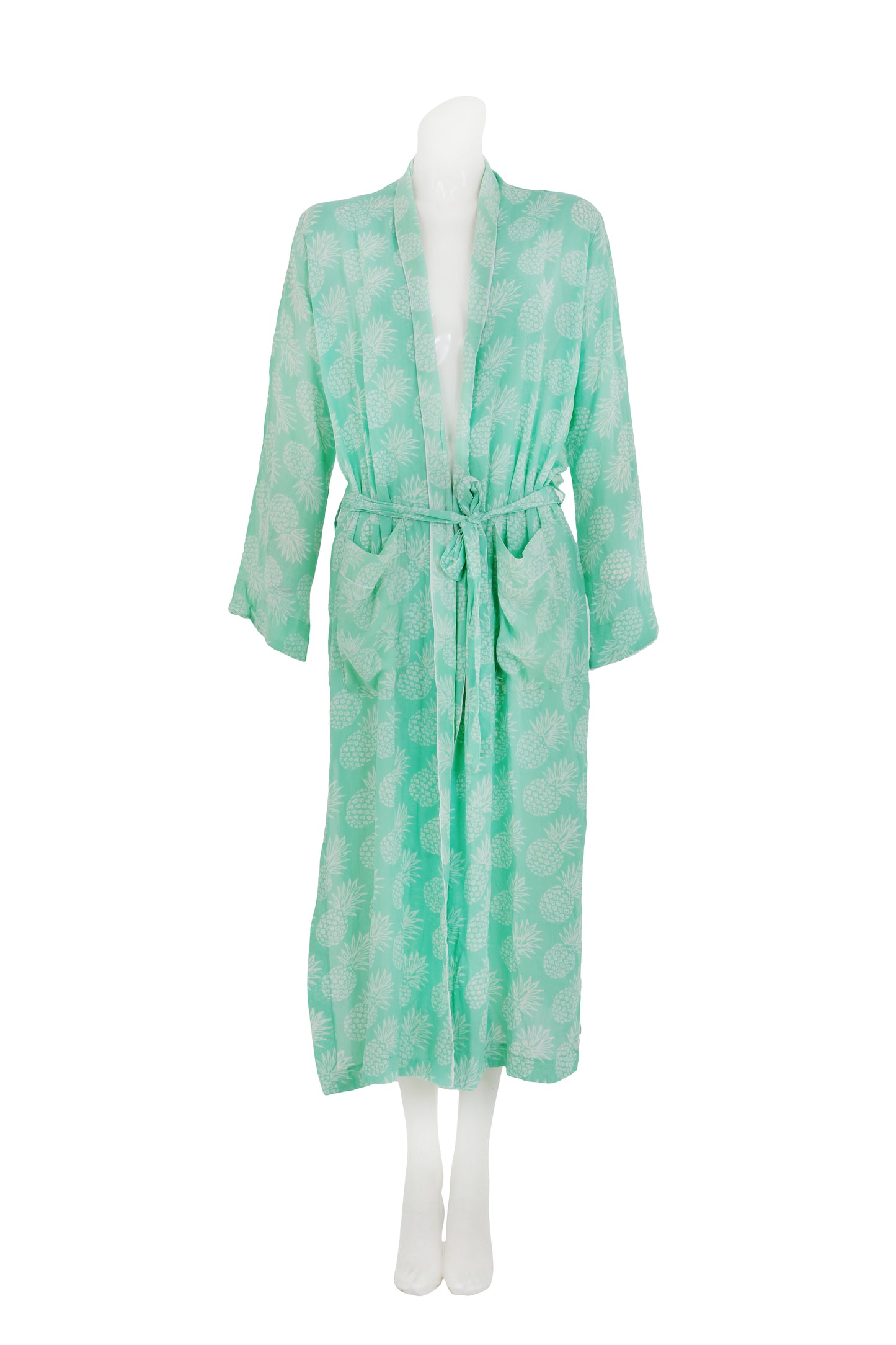 Chiffon Kimono Ananas, mint