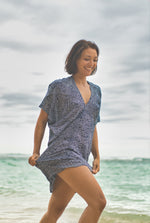 Lia Kaftan Suksma, navy/weiss