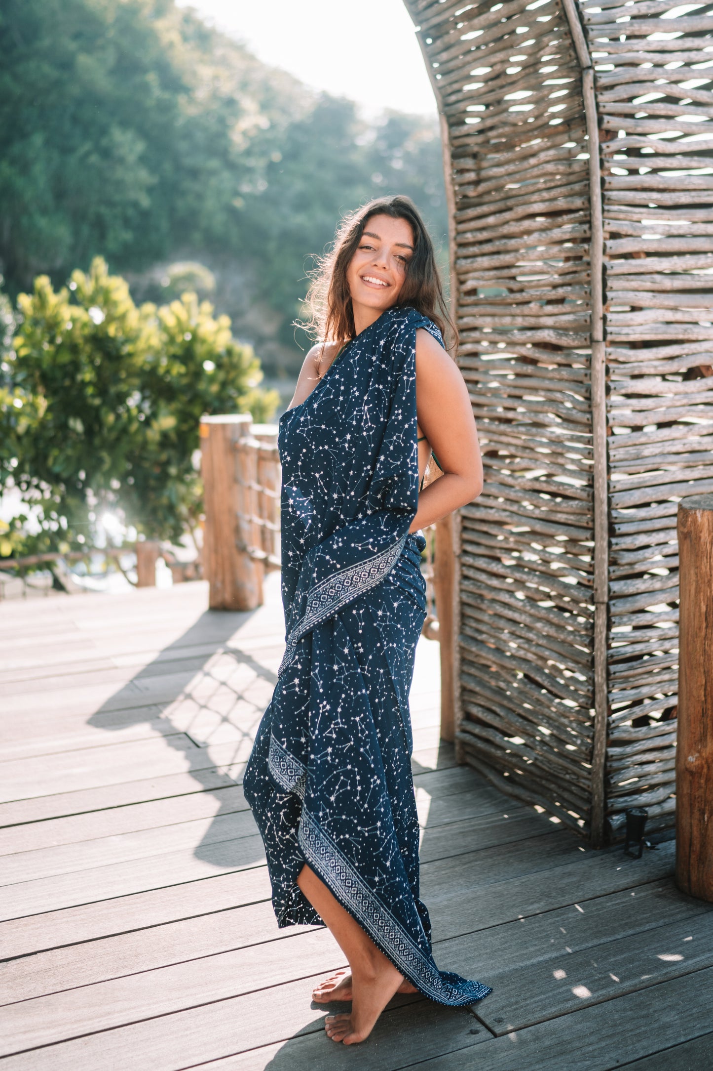 Sarong Galaxy, navy