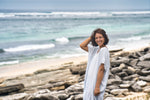 Kaftan Bintang Baru grau, lang