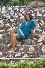 Lia Kaftan Flower of Life, ocean