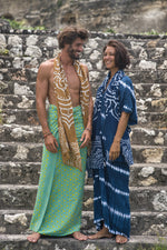 Batik Kleid Indigo