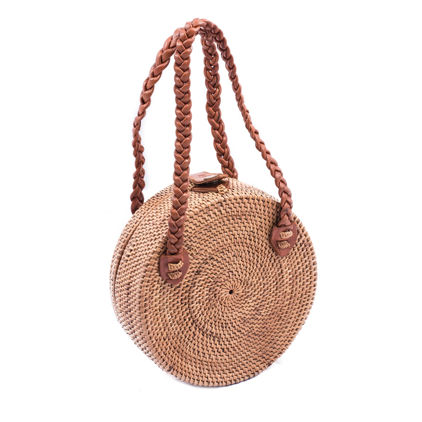 Runde Rattan Tasche Boneka