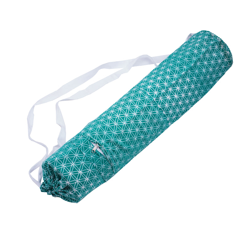 Yogamatten Tasche Flower of Life, türkis