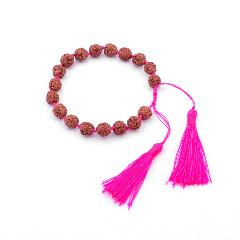 Armband Rudraksha pink
