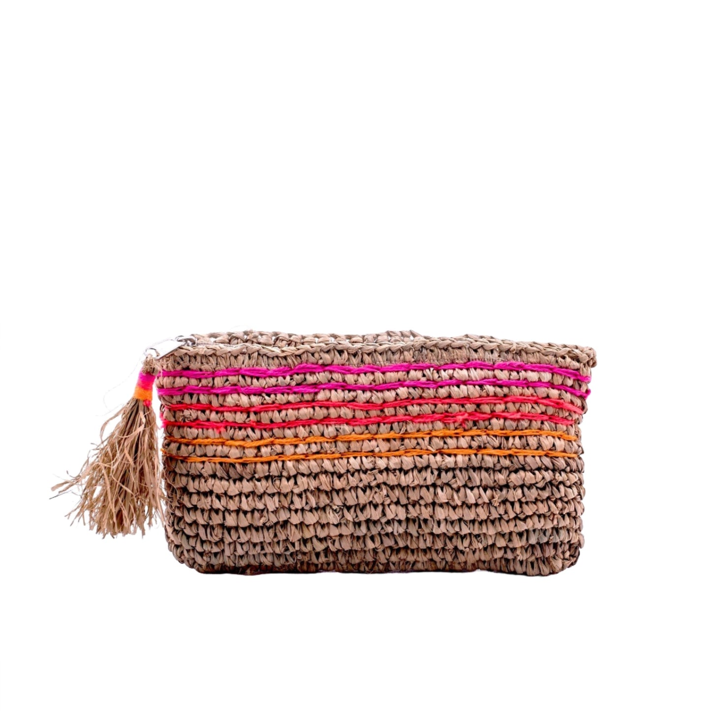 Seegrass Clutch klein, rot