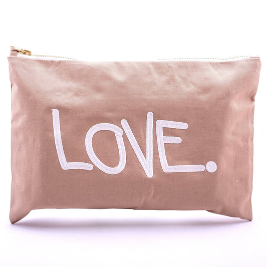 LOVE. Tasche gross, beige