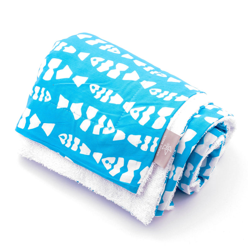 Kinderbadetuch Fisch, aqua
