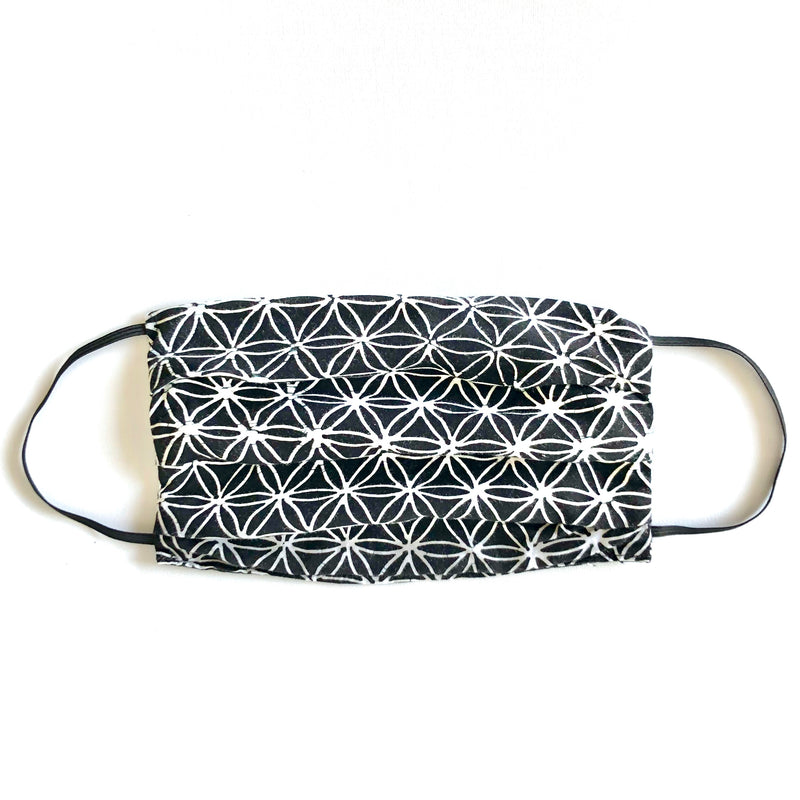 Gesichtsmaske Flower of Life, schwarz