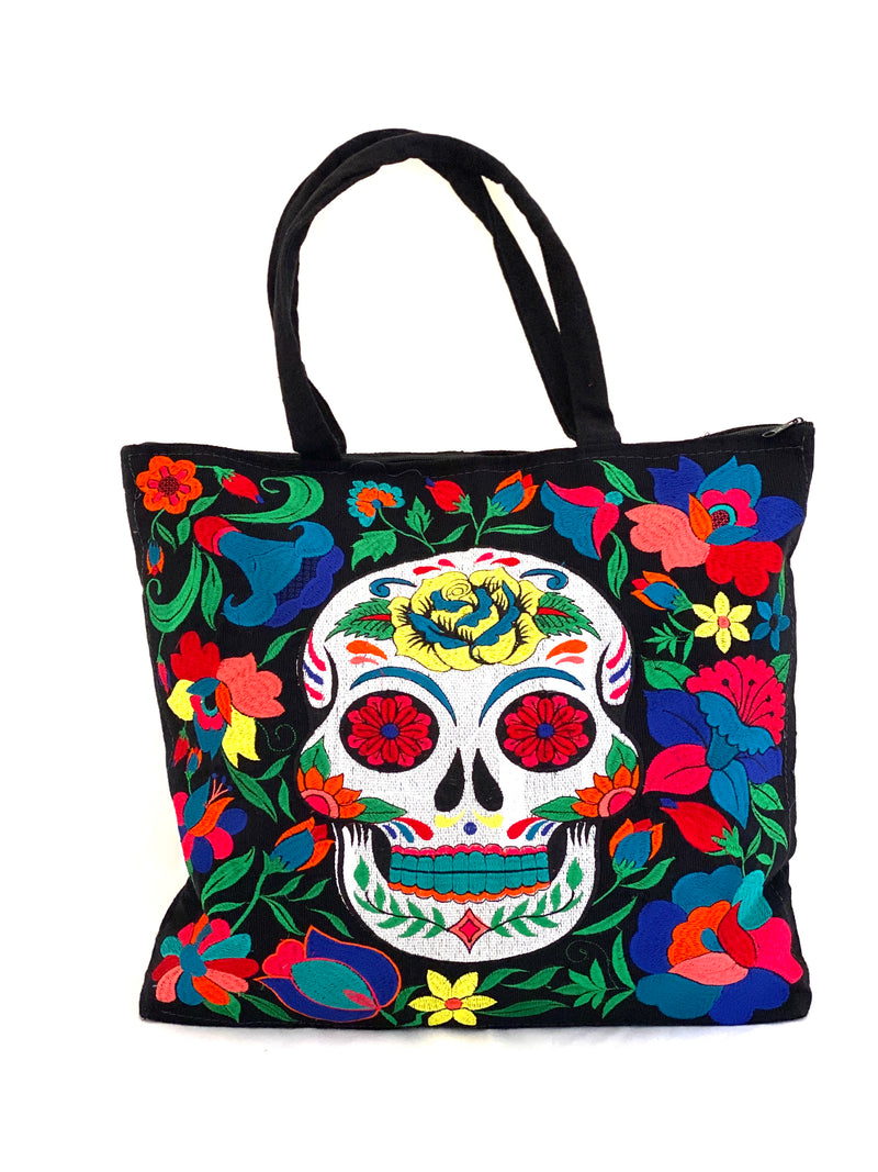 Cráneo Handtasche, schwarz
