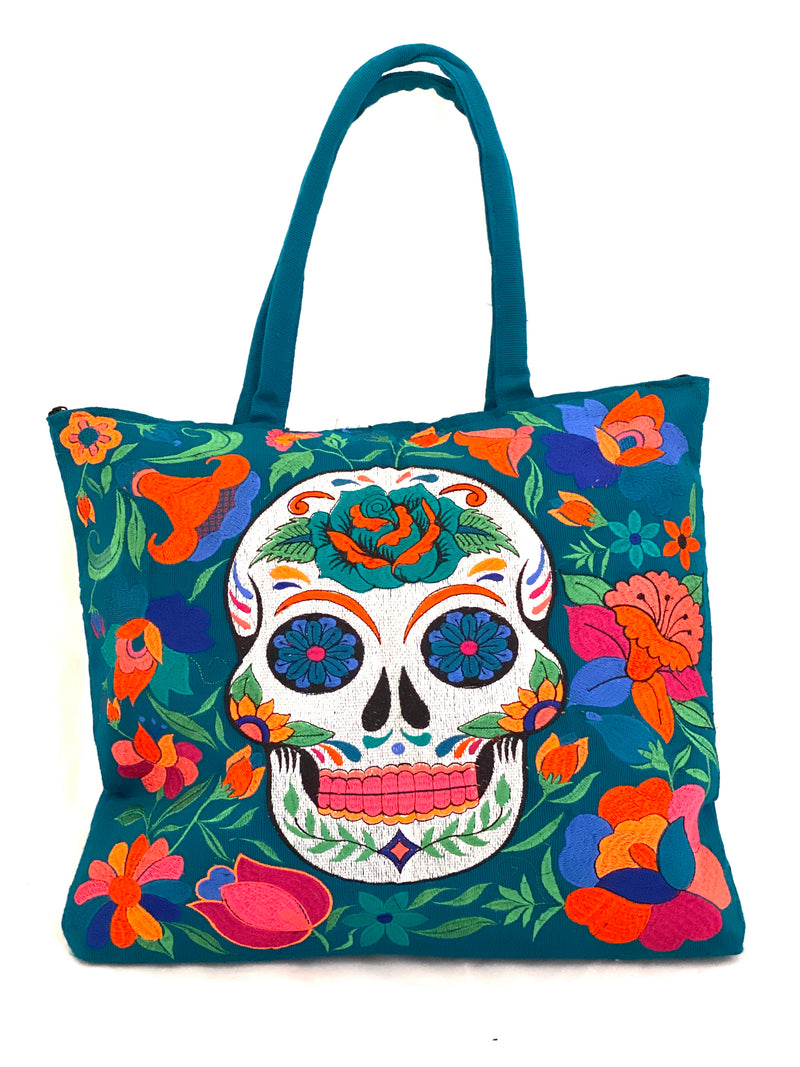 Cráneo Handtasche, petrol