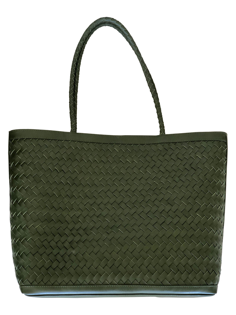 Bali Tote Leder, olive