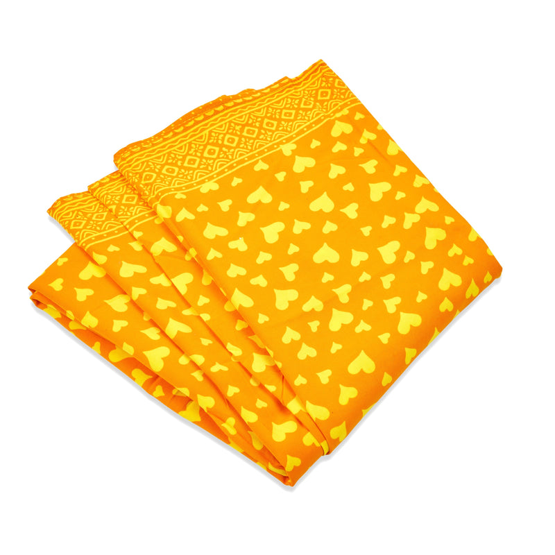 Sarong Jantung, gelb/orange
