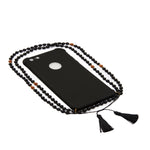Schwarze Hülle mit Lava/Rudraksha Kette