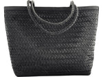 Bali Tote Leder, schwarz