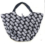 "THE GIANT" Tasche Ananas, schwarz/weiss