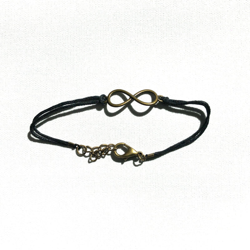Armband Infinity, schwarz