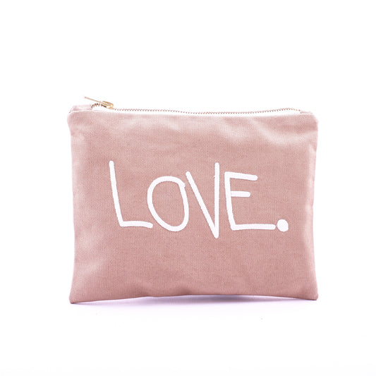LOVE. Pouch klein, beige