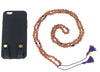 Iphone Kette Rudraksha/Amethyst (ohne Hülle)