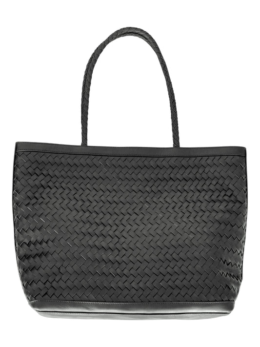 Bali Tote Leder, schwarz
